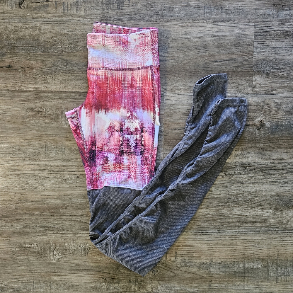 Alo Yoga High-Waist Goddess Ribbed Leggings -‎ Desert Sunset